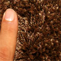 Natura Plain Shaggy Rug 7000 Brown