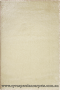 Plush Plain Shaggy Rug 3DK33 P White P. White