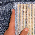 Rocky Plain Wavy Shaggy Rug 2379 Blue