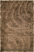 Rocky Plain Wavy Shaggy Rug 2379 Brown Beige