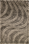 Rocky Plain Wavy Shaggy Rug 2379 Fume Grey