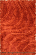 Rocky Plain Wavy Shaggy Rug 2379 Terra