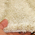 Rocky Plain Wavy Shaggy Rug 2379 Bone White