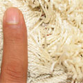 Rocky Plain Wavy Shaggy Rug 2379 Bone White