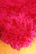 Shell Plain Shaggy Rug 51 Hot Pink