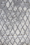 SoHo Moroccan Shaggy Rugs 27774A White L. Grey