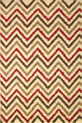 Stella Chevron Shaggy Rug 1128A-BON-BON