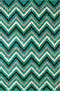 Stella Chevron Shaggy Rug 1128A-TKZ-TKZ