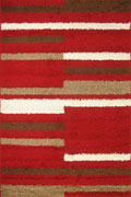 Stella Geometric Shaggy Rug 174A-BRD-BRD