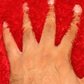 Venice Plain Shaggy Rug Ice 02 Red