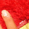 Venice Plain Shaggy Rug Ice 02 Red