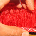 Venice Plain Shaggy Rug Ice 02 Red