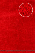 Viscose Plain Shaggy Rug 608 Red