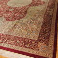 Kum Hand Knotted Medallion Silk Rug