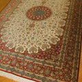 Kum Hand Knotted Medallion Silk Rug