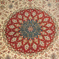 Kum Hand Knotted Medallion Silk Rug