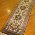 Hereke Hand Knotted Silk Hallway Runner Rug