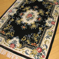 Chinese Art Floral Hand Knotted Silky Rug