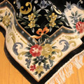 Chinese Art Floral Hand Knotted Silky Rug