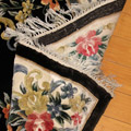 Chinese Art Floral Hand Knotted Silky Rug