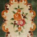 Chinese Art Floral Hand Knotted Silky Rug