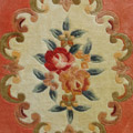 Chinese Art Floral Hand Knotted Silky Rug