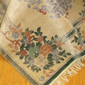 Chinese Art Floral Hand Knotted Silky Rug