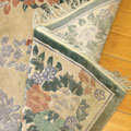 Chinese Art Floral Hand Knotted Silky Rug