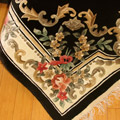 Chinese Art Floral Hand Knotted Silky Rug
