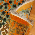 Chinese Art Floral Hand Knotted Silky Rug
