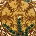 Chinese Art Floral Hand Knotted Silky Rug
