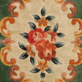 Chinese Art Floral Hand Knotted Silky Rug