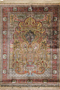 Hereke Prayer Hand Knotted Silk Rug