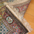 Hereke Prayer Hand Knotted Gold & Silk Rug