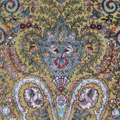 Hereke Prayer Hand Knotted Gold & Silk Rug