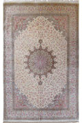 Kum Medallion Hand Knotted Silk Rug