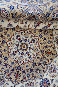 Kum Signed Medallion Hand Knotted Silk Rug