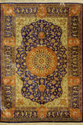Kum Medallion Hand Knotted Silk Rug