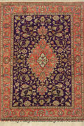 Kum Medallion Hand Knotted Silk Rug