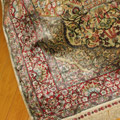 Hereke Prayer Hand Knotted Gold & Silk Rug
