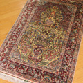 Hereke Prayer Hand Knotted Gold & Silk Rug