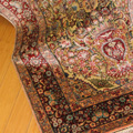 Hereke Prayer Hand Knotted Gold & Silk Rug