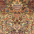 Hereke Prayer Hand Knotted Gold & Silk Rug