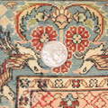 Hereke Prayer Hand Knotted Gold & Silk Rug