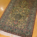 Hereke Prayer Hand Knotted Gold & Silk Rug