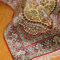 Hereke Prayer Hand Knotted Gold & Silk Rug