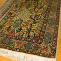 Hereke Prayer Hand Knotted Gold & Silk Rug