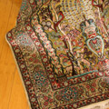Hereke Prayer Hand Knotted Gold & Silk Rug