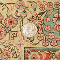 Hereke Prayer Hand Knotted Gold & Silk Rug