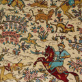 Hereke Pictorial Hand Knotted Silk Rug